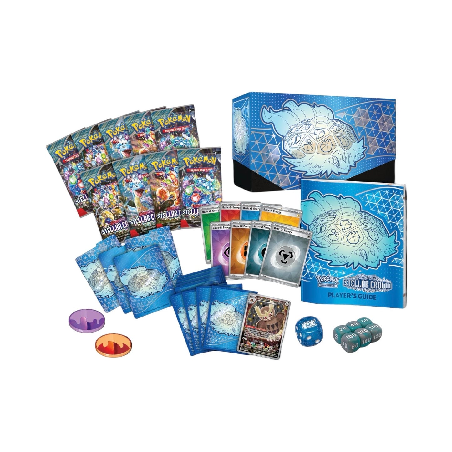 Juego de cartas coleccionables Pokémon Stellar Crown ETB