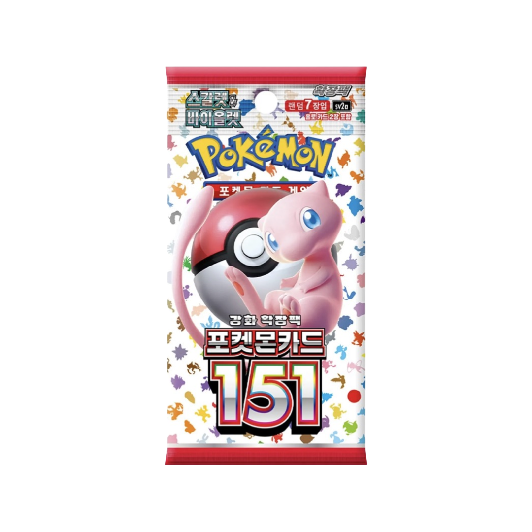 Korean Pokemon 151 Booster Box Pokemon Trading Card Game