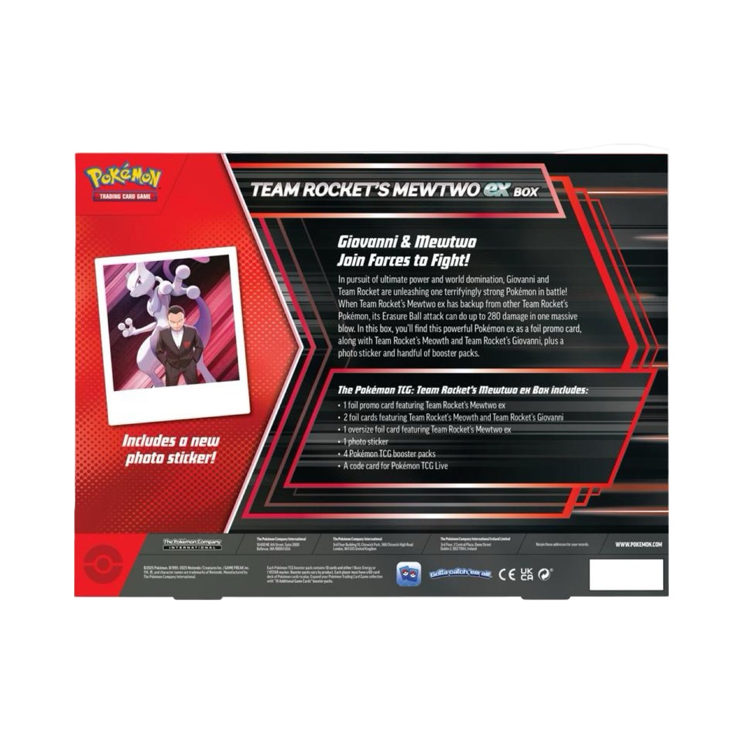 Team Rocket’s Mewtwo ex Box Pokémon Trading Card Game