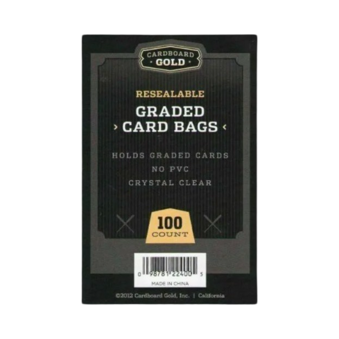 Cardboard Gold Graded Card Bags – PackFlipps