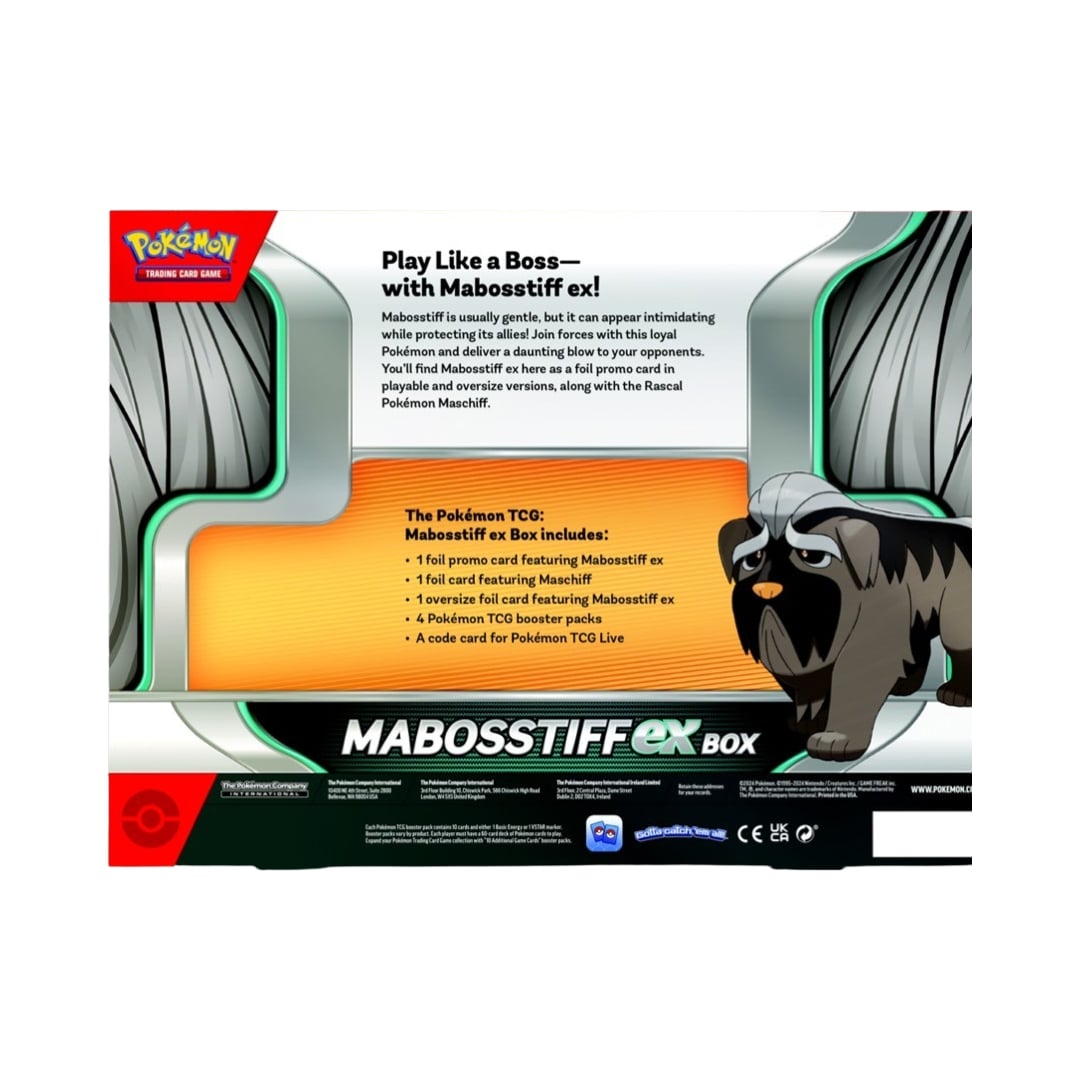 Pokemon Mabosstiff ex Box Pokemon Trading Card Game