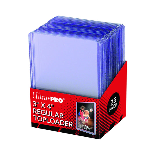 Ultra Pro 3" X 4" Clear Regular Toploader 25ct
