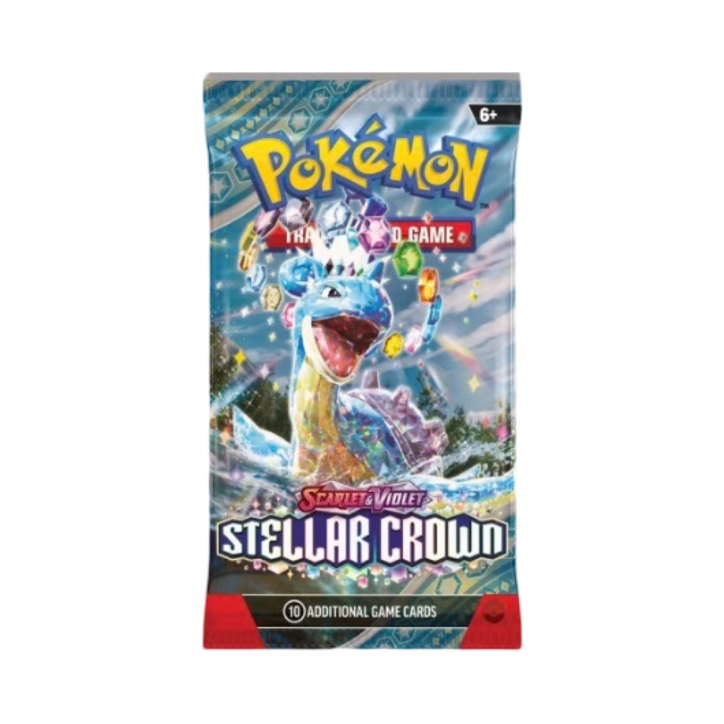 Caja de refuerzo de la Corona Estelar del juego de cartas coleccionables Pokémon