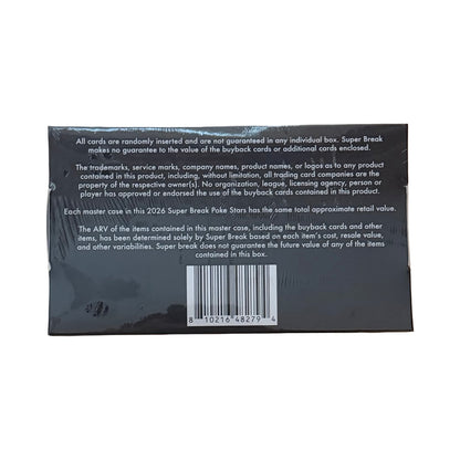2026 Super Break Poke Stars Edition Box Pokemon Trading Card Game