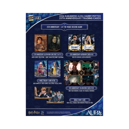 2026 Harry Potter Aura Booster Pack/Box Kakawow 25h Anniversary Trading Card Set