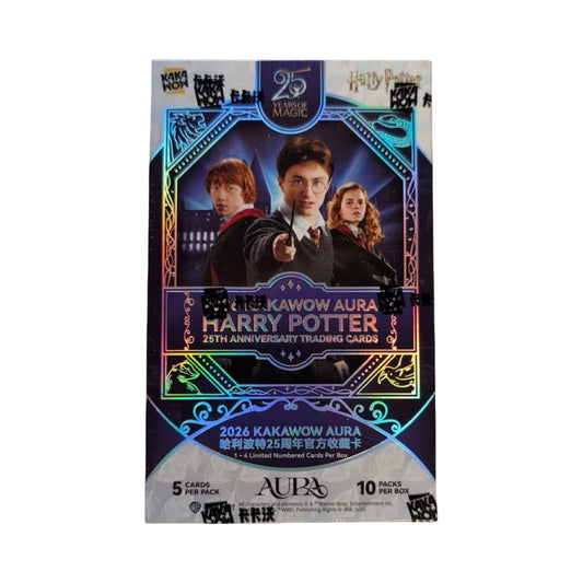 2026 Harry Potter Aura Booster Pack/Box Kakawow 25h Anniversary Trading Card Set