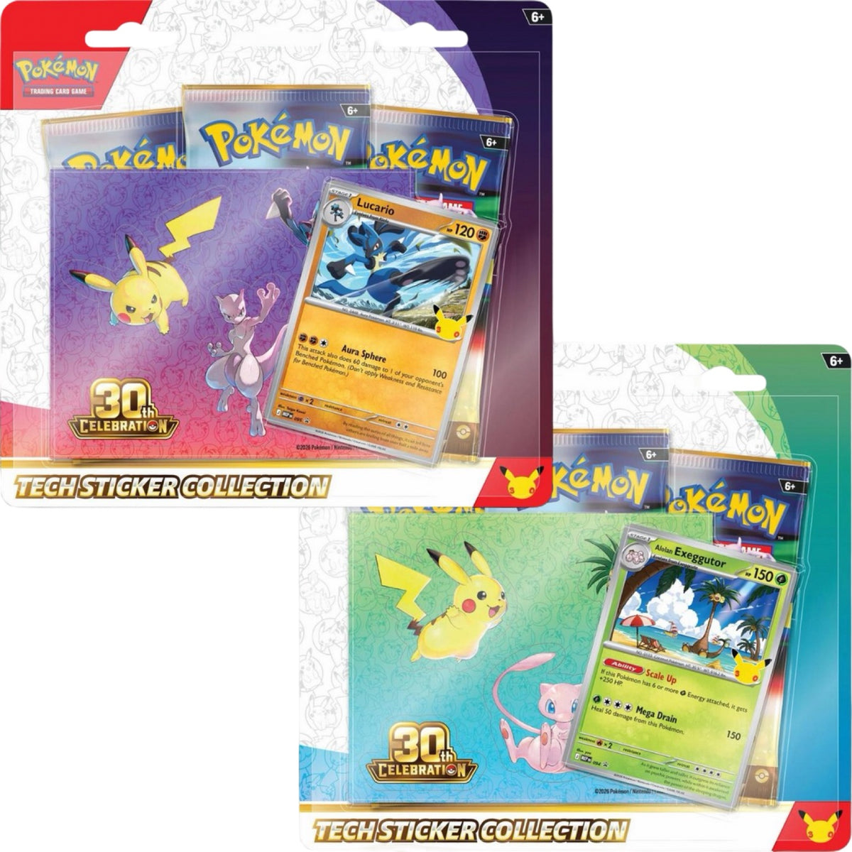 30th Celebration Tech Sticker Collection Pokemon Trading Card Game