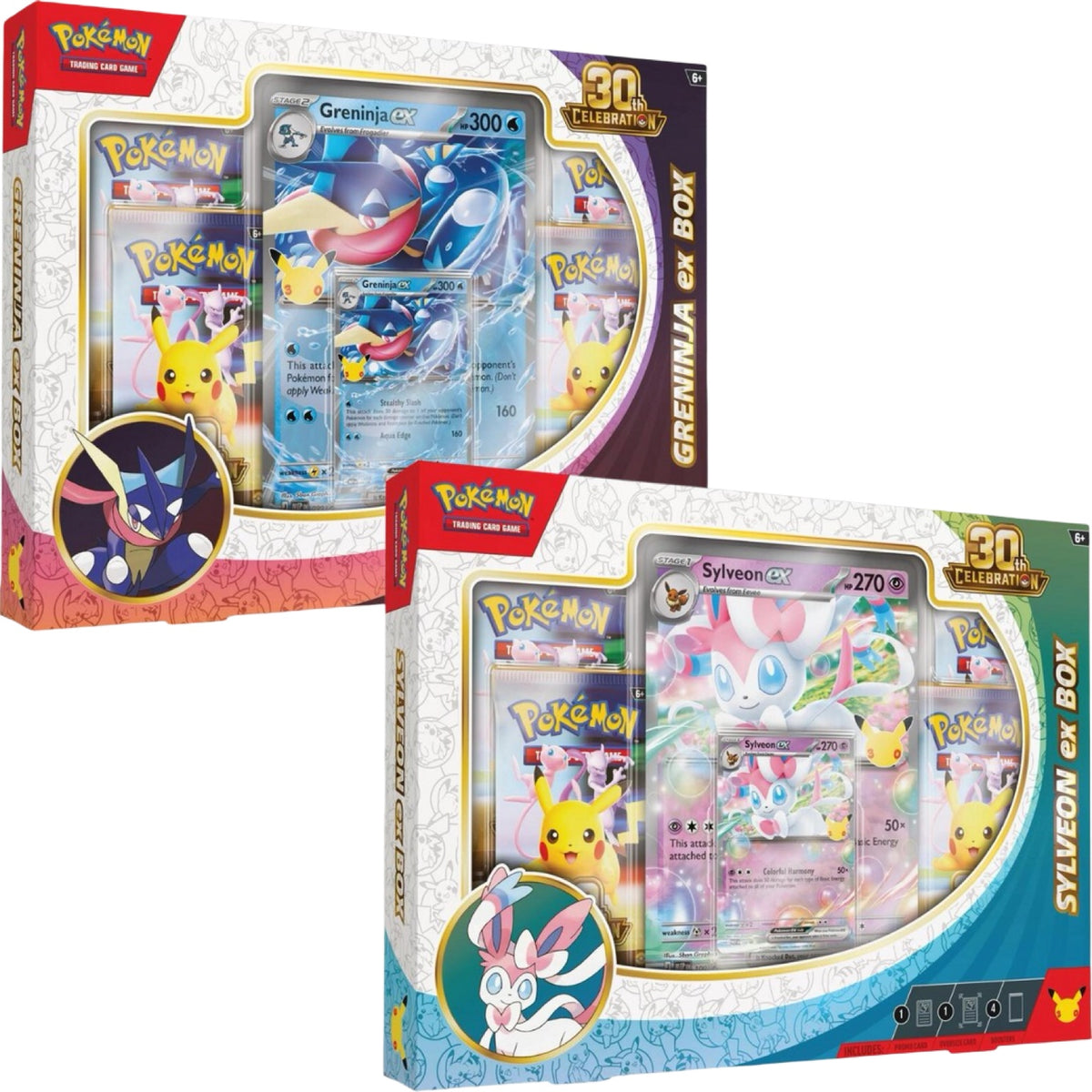 30th Celebration Sylveon/Greninja ex Box Pokemon Trading Card Game