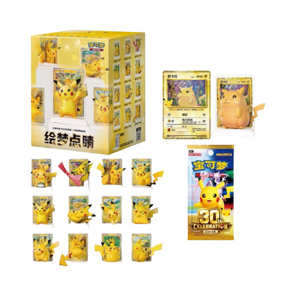 30th Celebration Pikachu Figure Blind Box Chinese Pokemon Trading Card Game